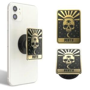 PopSocket PopGrip Death Tarot Enamel Black and Gold Phone Grip